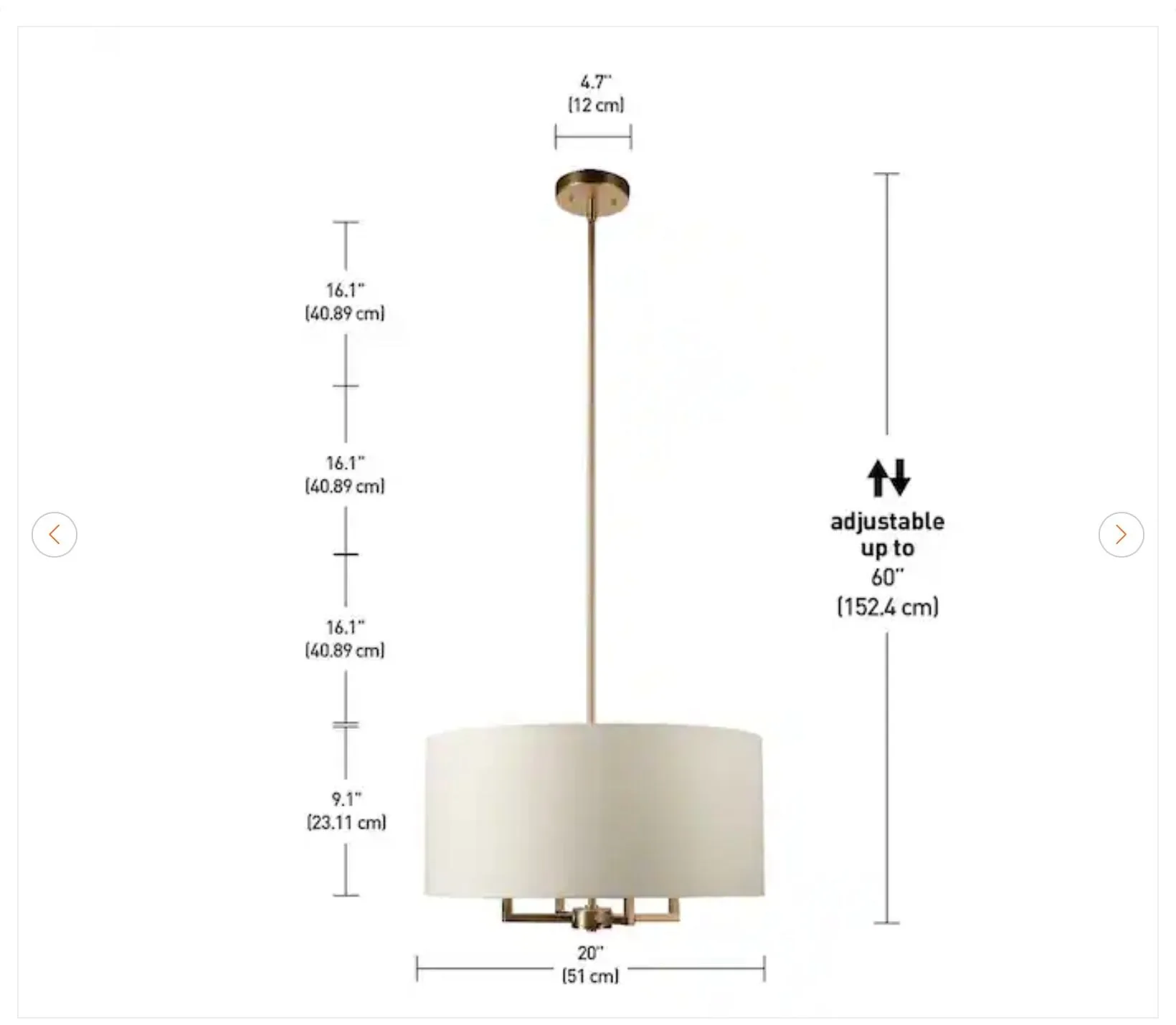 Globe Electric Emery 4-Light Pendant - New image indicator(6)