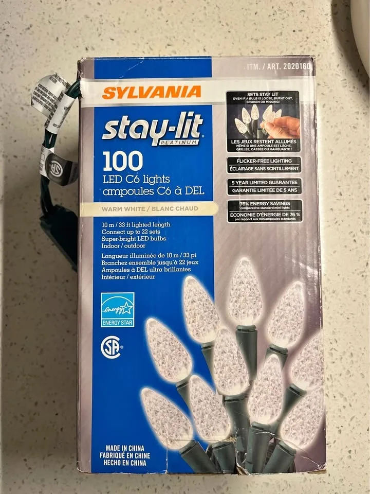 Christmas lights. 100 LED. C6