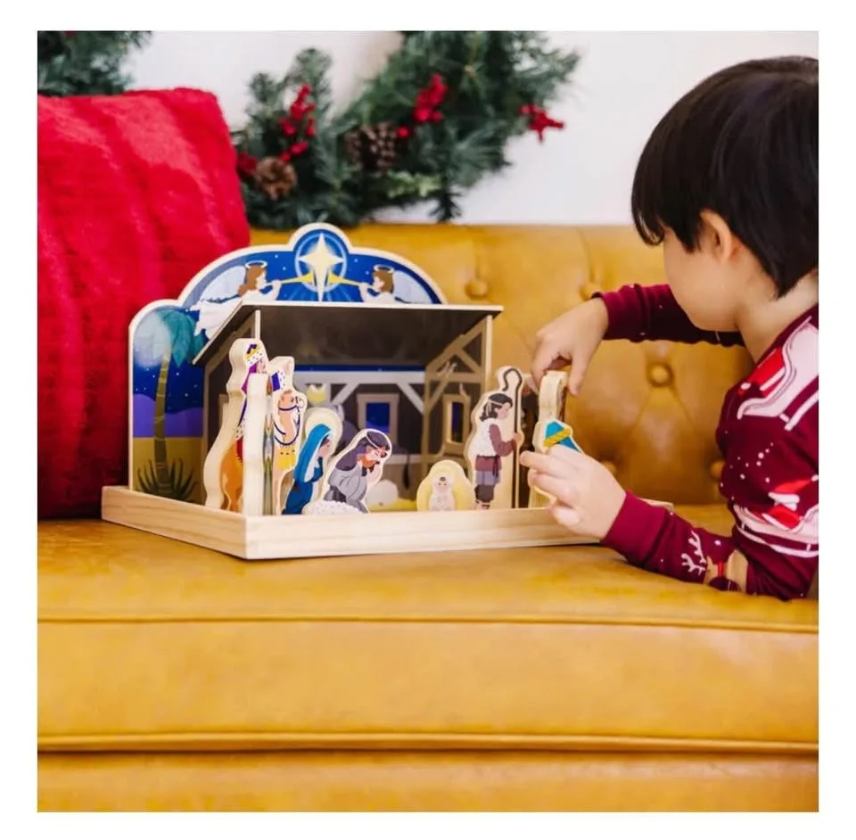 BNIB nativity set. Melissa and Doug. wooden toys. image indicator(3)