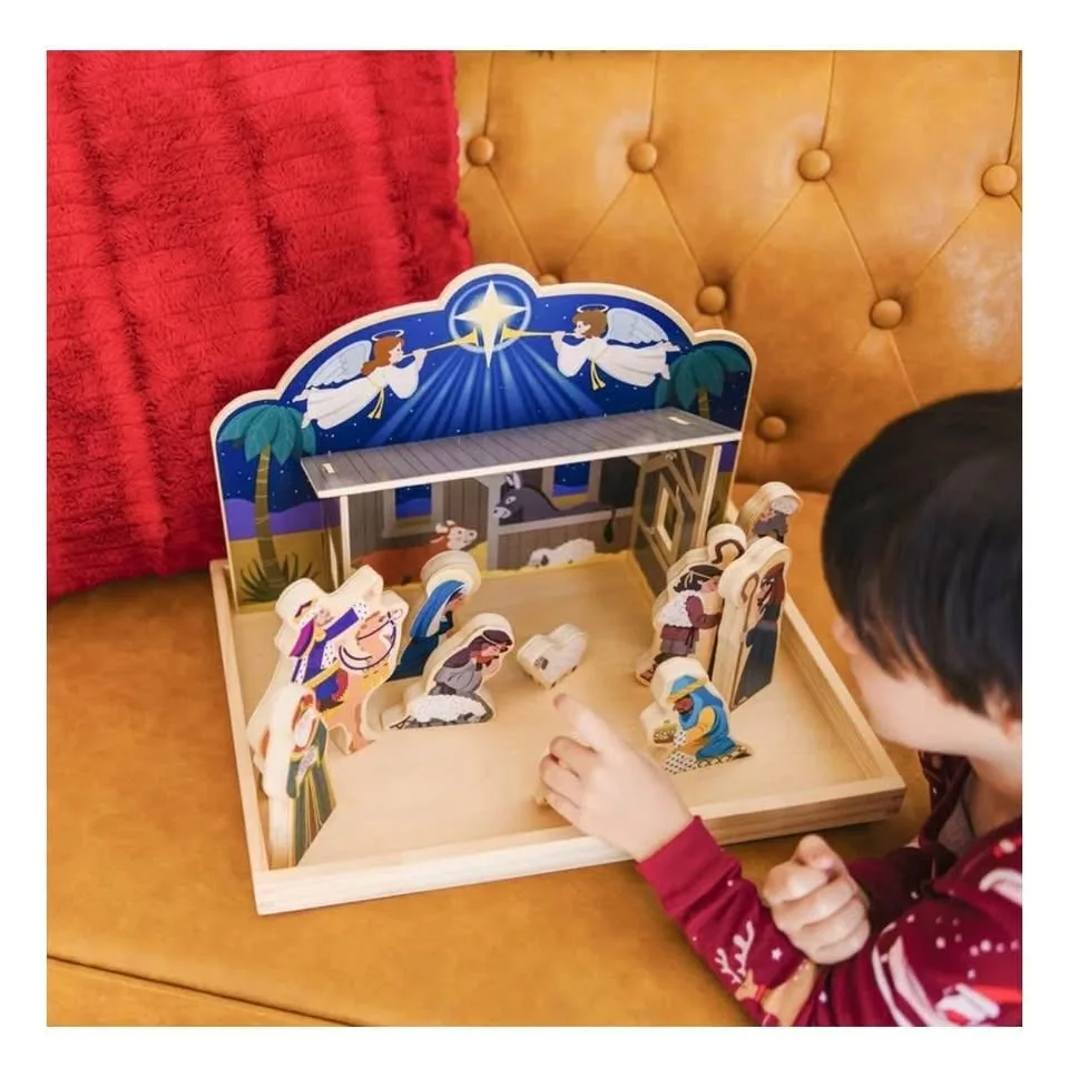 BNIB nativity set. Melissa and Doug. wooden toys. image indicator(4)