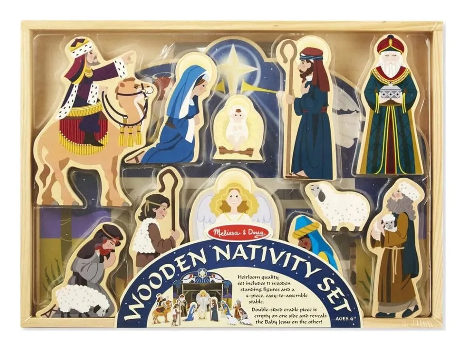 BNIB nativity set. Melissa and Doug. wooden toys. image indicator(7)