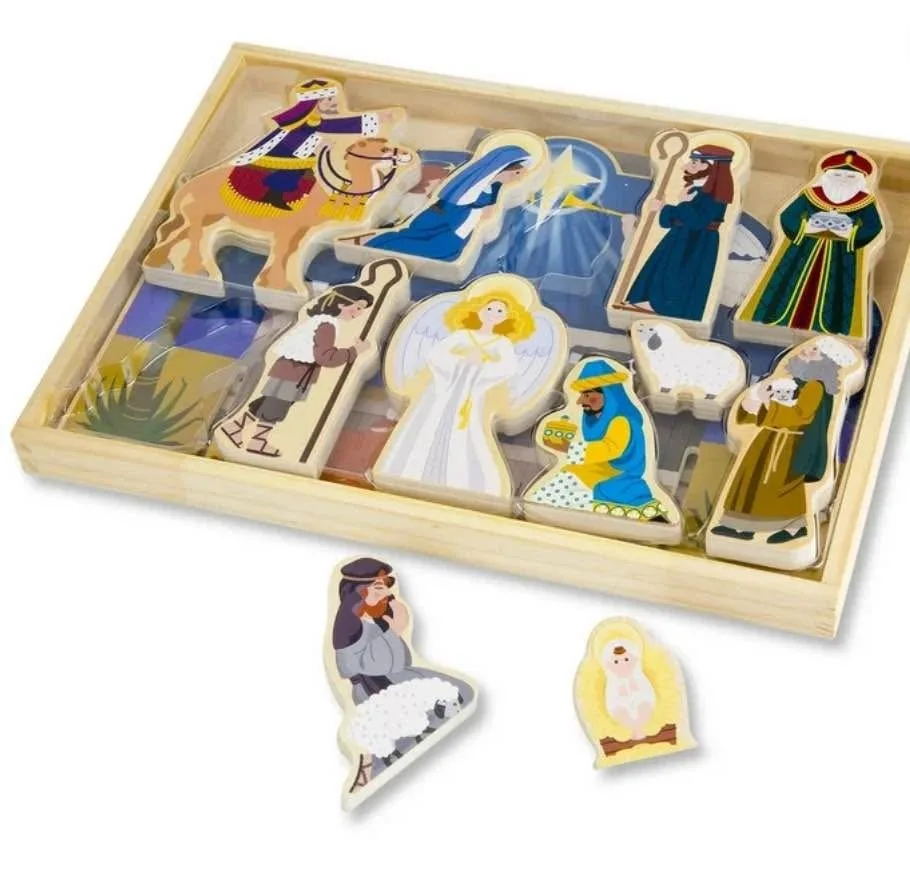 BNIB nativity set. Melissa and Doug. wooden toys. image indicator(8)