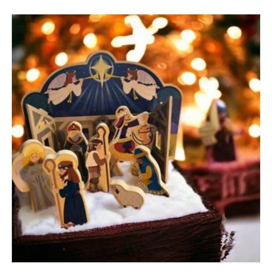 BNIB nativity set. Melissa and Doug. wooden toys. image indicator(9)
