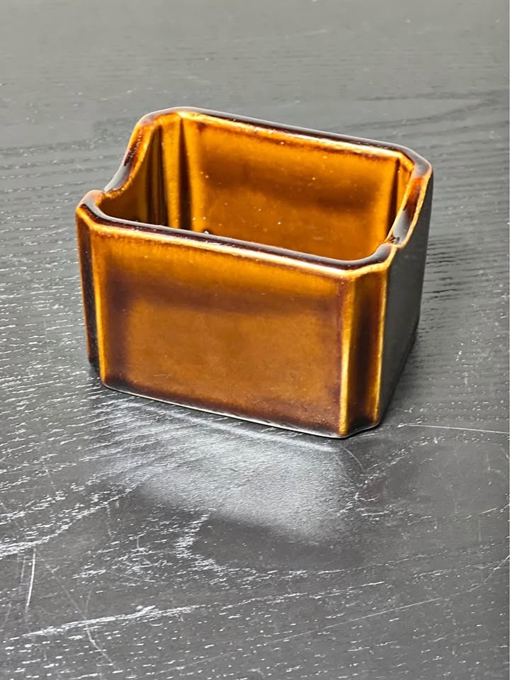 Vintage Bel Terr brown Sugar Packet Holder #9716 Rectangle