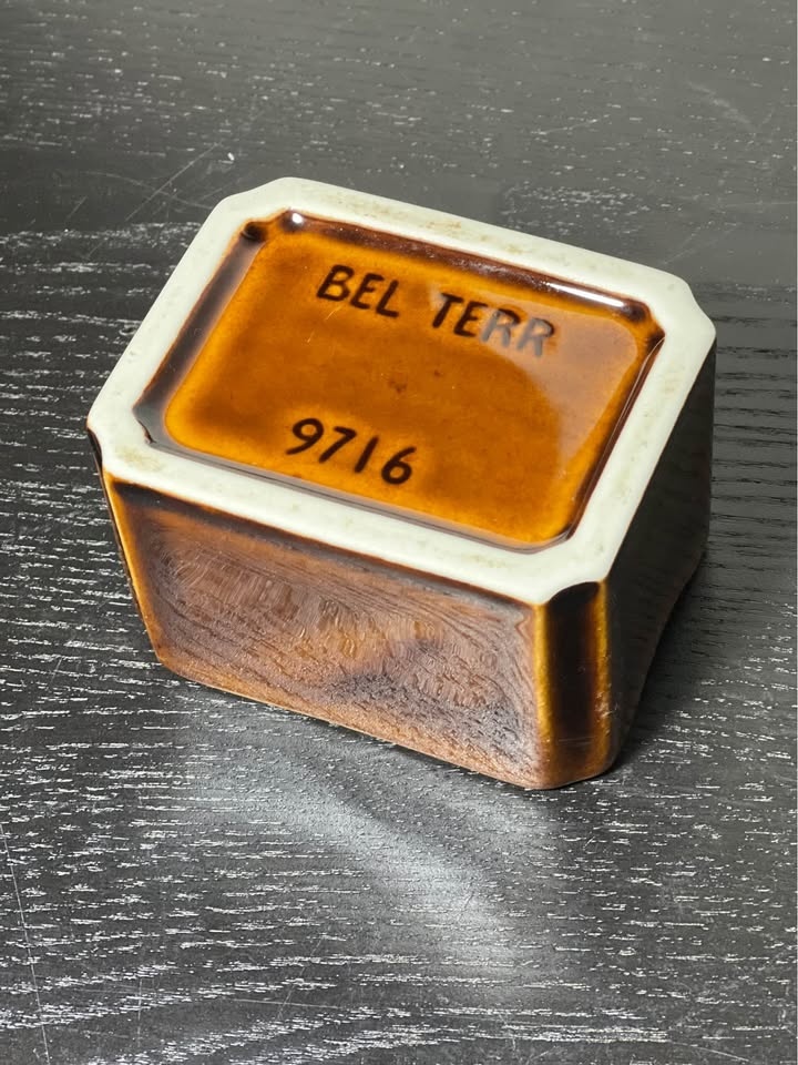 Vintage Bel Terr brown Sugar Packet Holder #9716 Rectangle - photo 4