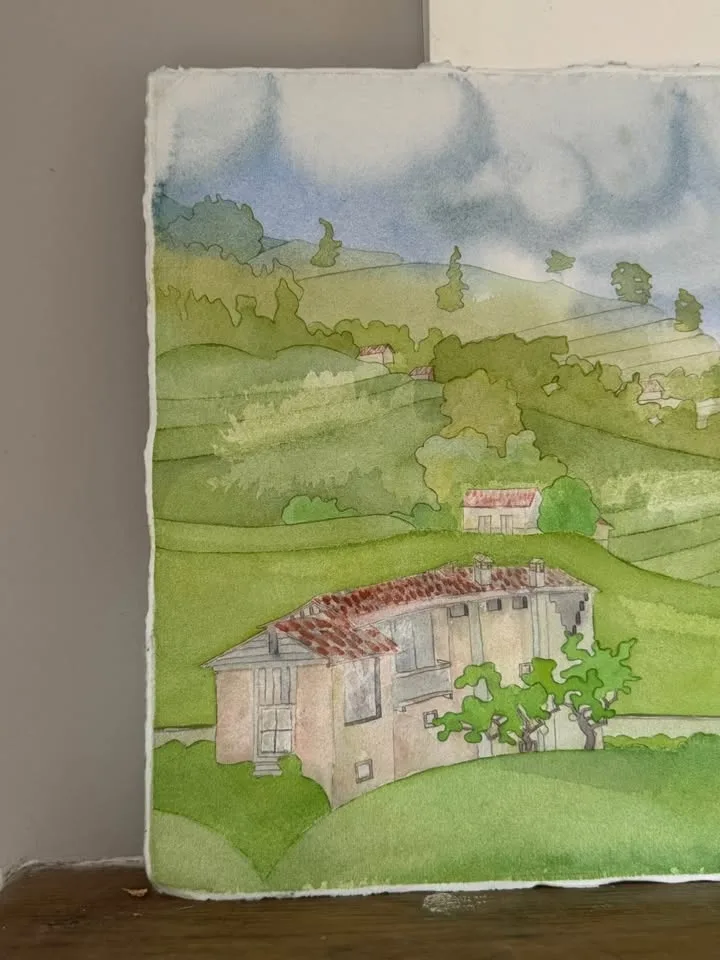 Vintage Signed Watercolour, Lake Garda, Italy 1993 image indicator(2)