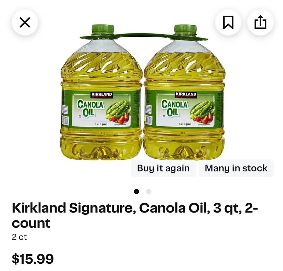 Costco Kirkland Canola Oil
