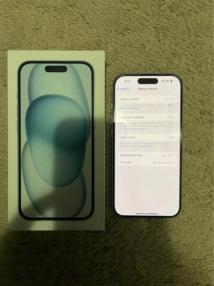 iPhone 15 - 86% Battery Health image indicator(4)