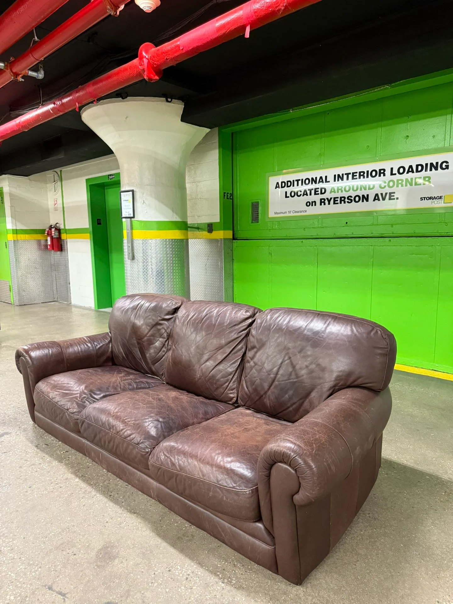 Distressed Brown Leather Sofa - 3 Seater (Natuzzi Style) image indicator(6)