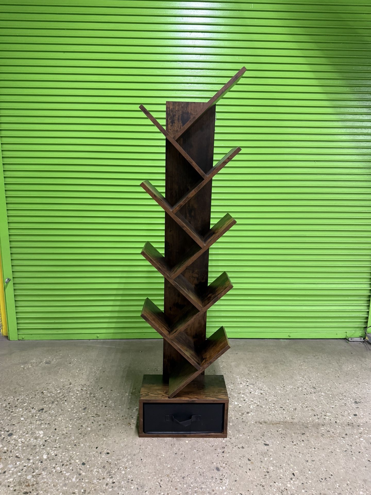 Tree Bookshelf with Drawer 9-Tier