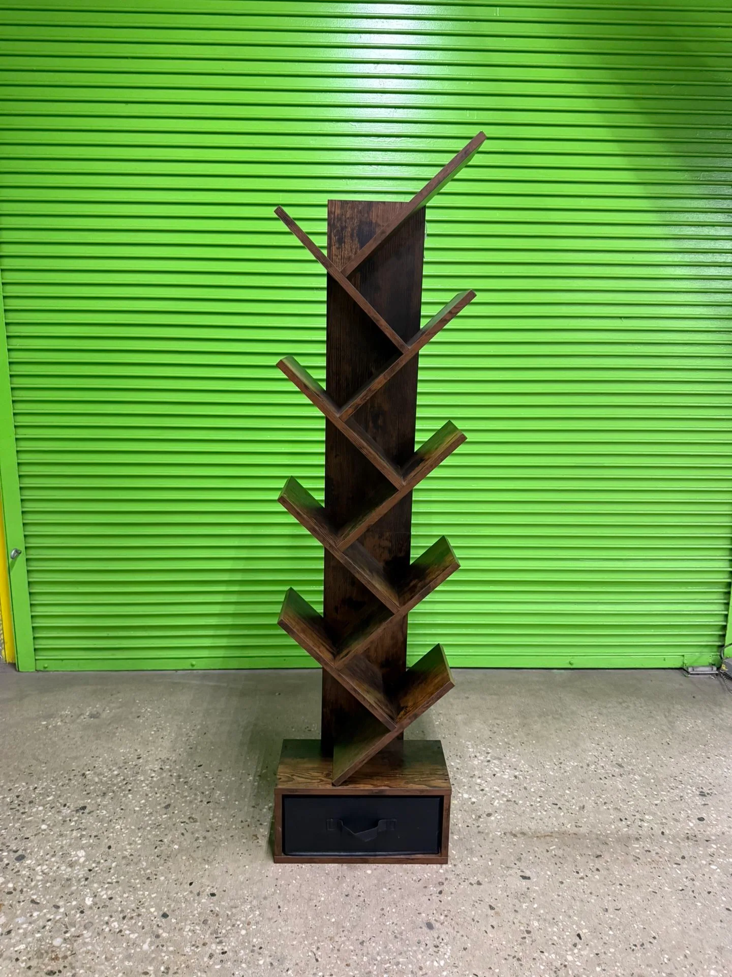 Tree Bookshelf with Drawer 9-Tier