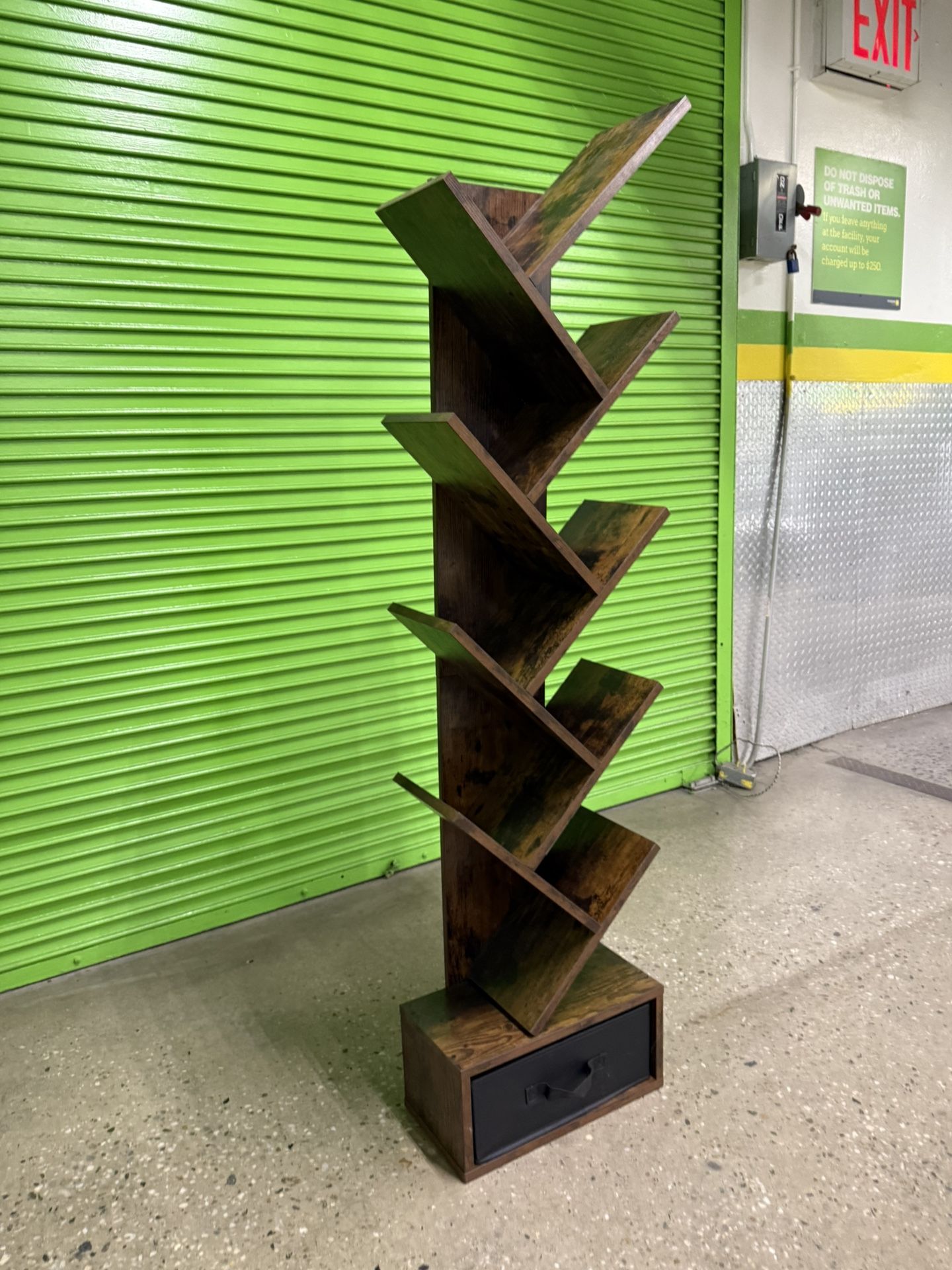 Tree Bookshelf with Drawer 9-Tier - photo 2