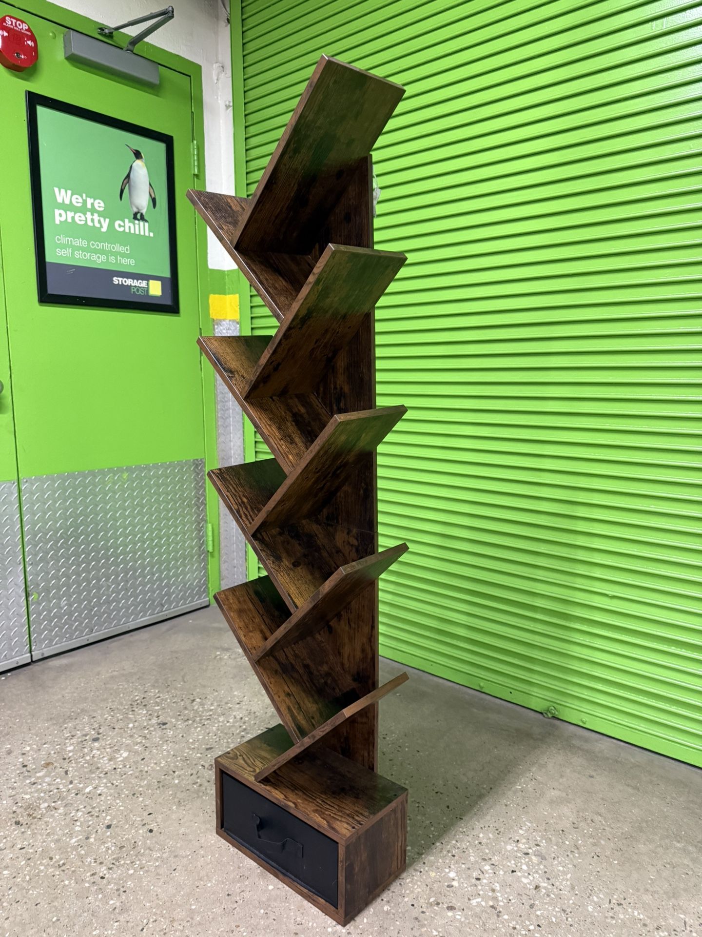 Tree Bookshelf with Drawer 9-Tier - photo 4