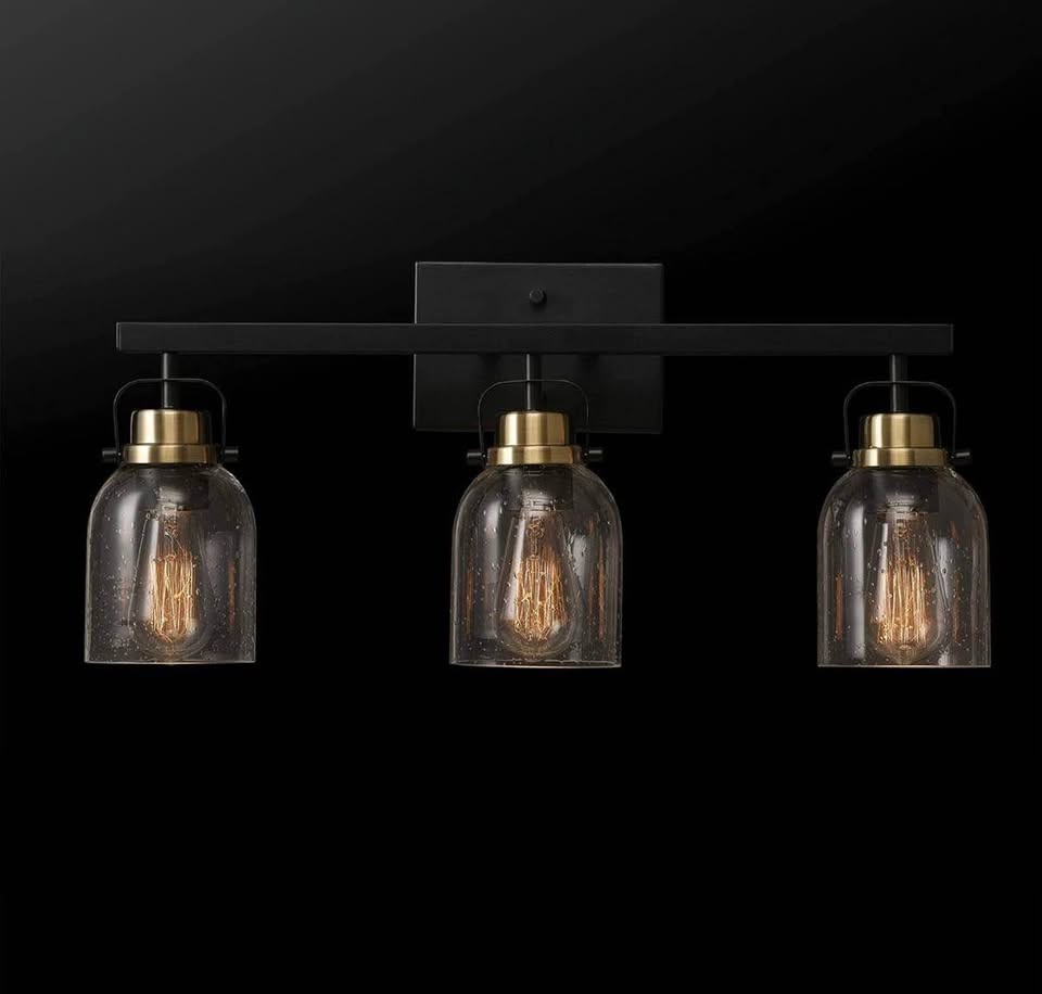 🖤 Globe Electric 3-Light Vanity Light – Matte Black - photo 2