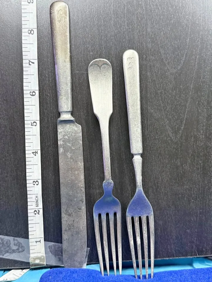 Antique Silver Flatware 3 Pieces