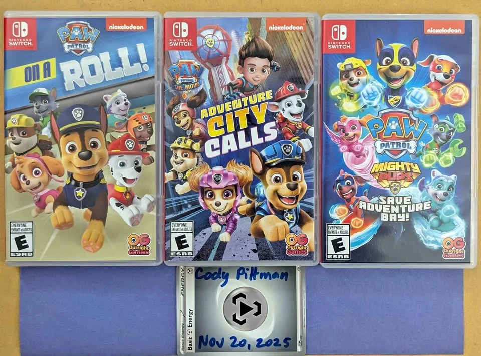 Paw Patrol Nintendo Switch Game Lot