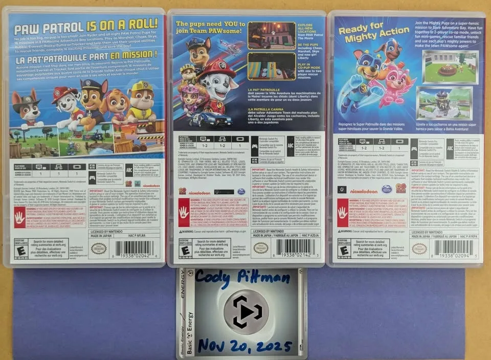 Paw Patrol Nintendo Switch Game Lot image indicator(2)