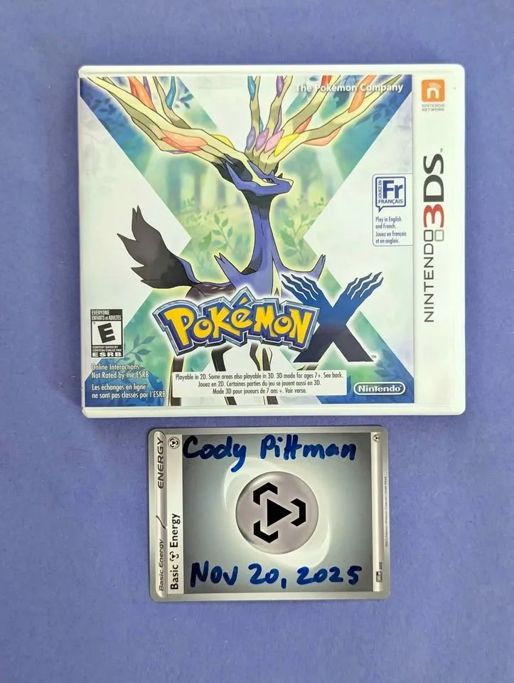 CIB Pokemon X Nintendo 3DS