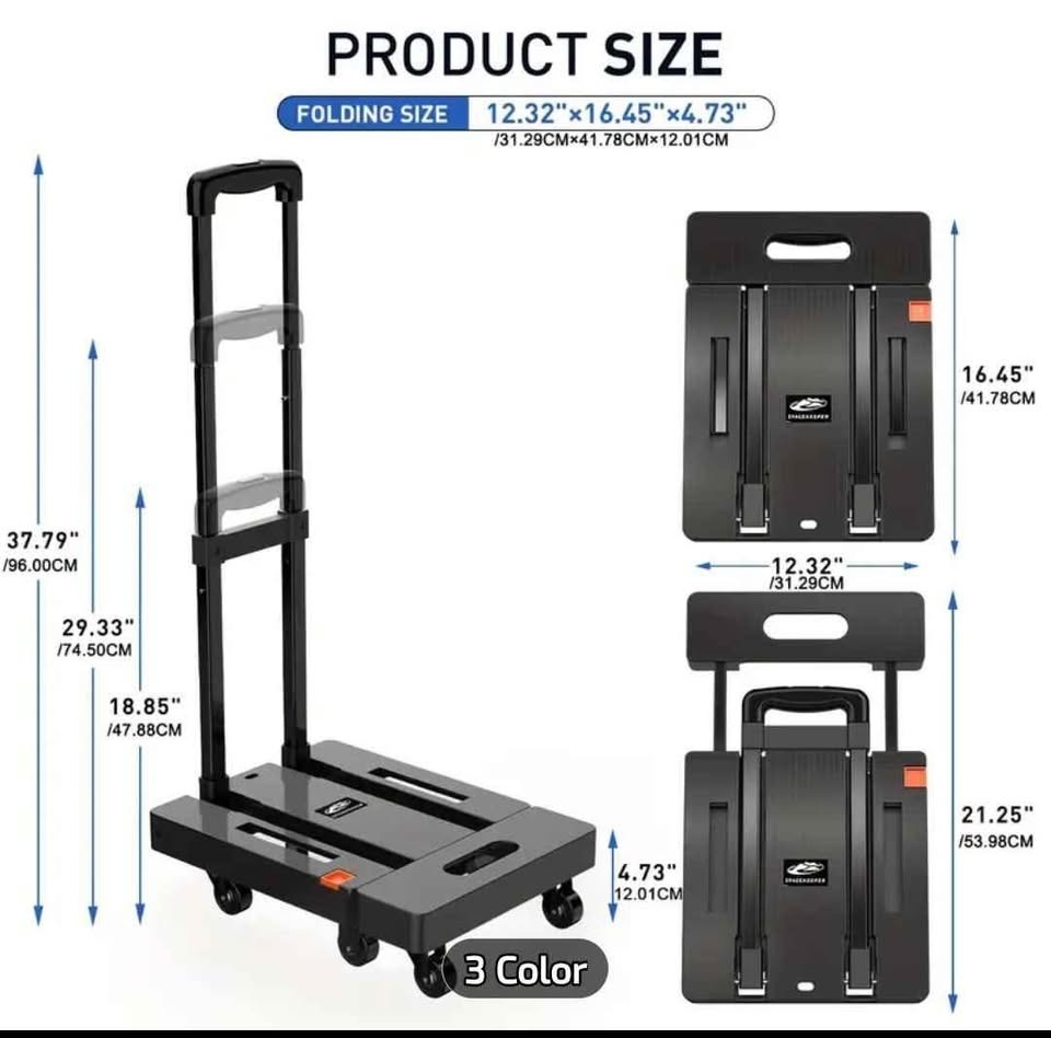SPACEKEEPER 500 Lbs Heavy Duty Folding Cart - photo 4