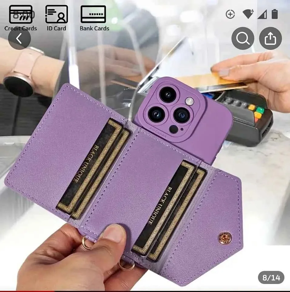 NEW PURPLE or BLACK samsung S20FE Faux Leather Phone Case