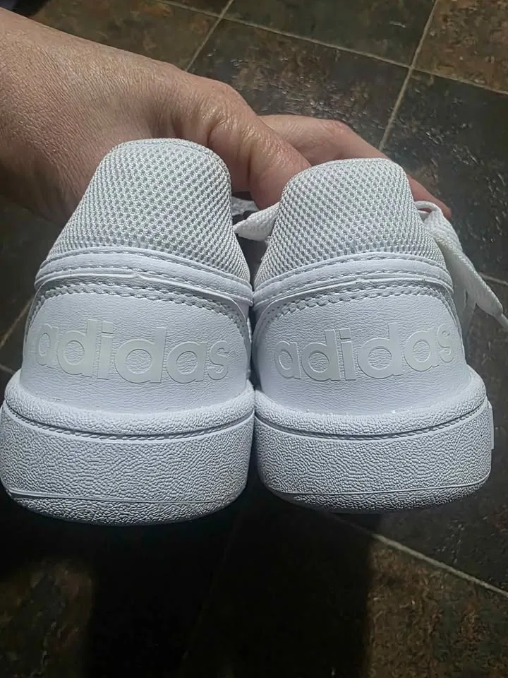 Adidas Hoops 3.0 K White Basketball Sneakers Shoes Unisex Youth image indicator(4)