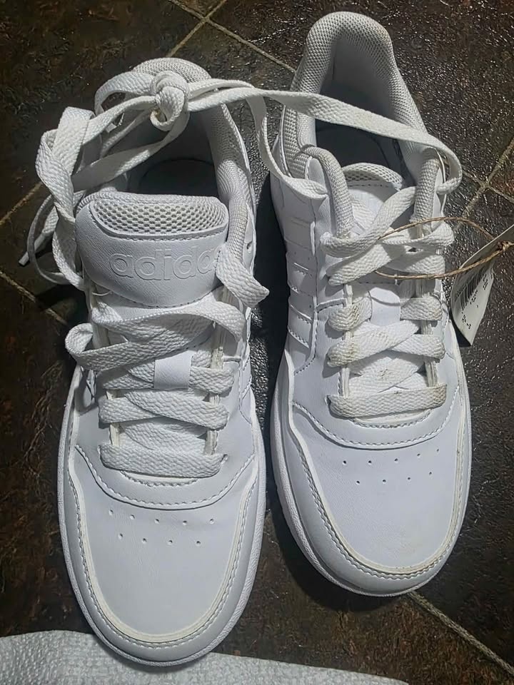 Adidas Hoops 3.0 K White Basketball Sneakers Shoes Unisex Youth - photo 5