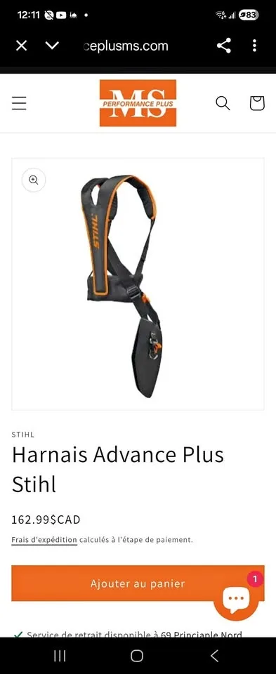 Harnais Advance Plus Stihl off70%
