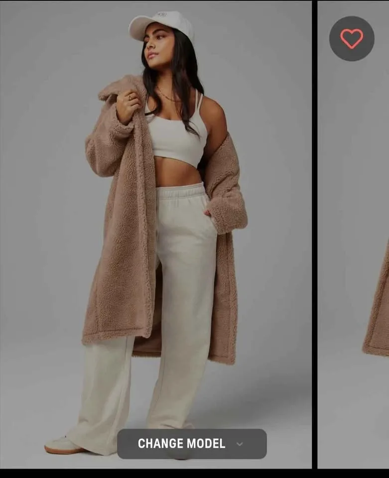 Winter teddy coat fabletics image indicator(3)