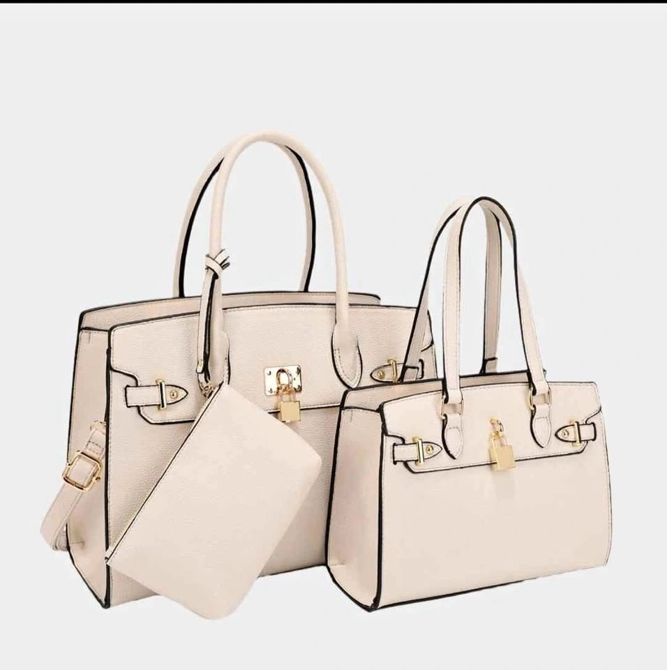 Naomi 3-Piece Vegan Leather Handbag Set