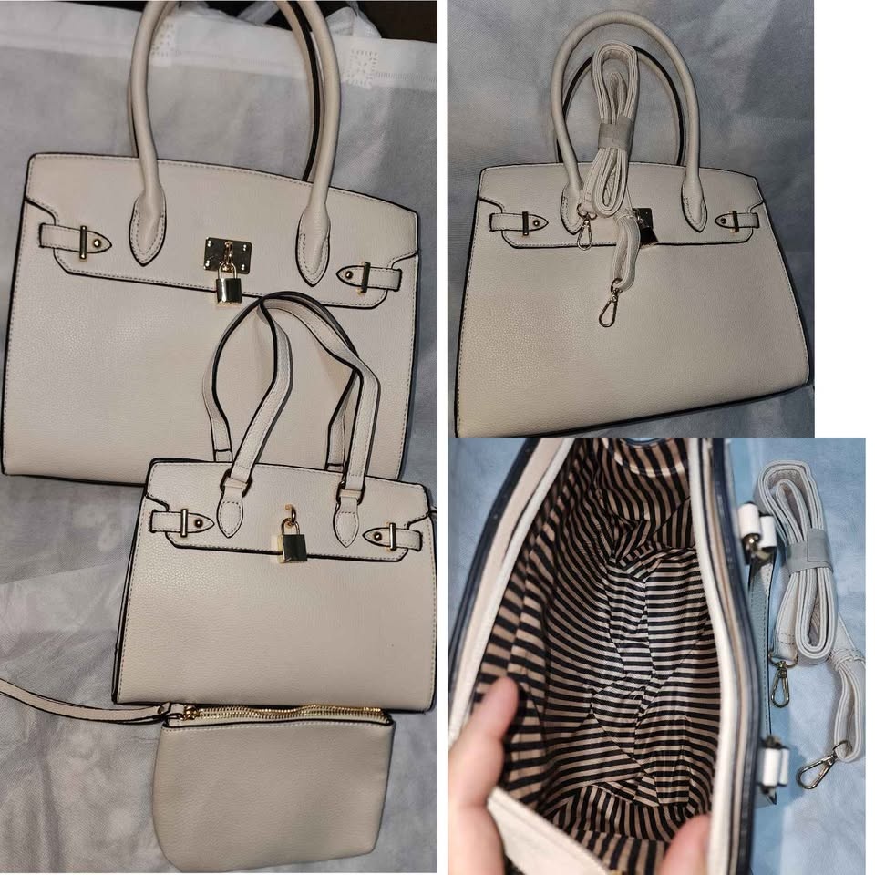 Naomi 3-Piece Vegan Leather Handbag Set - photo 3