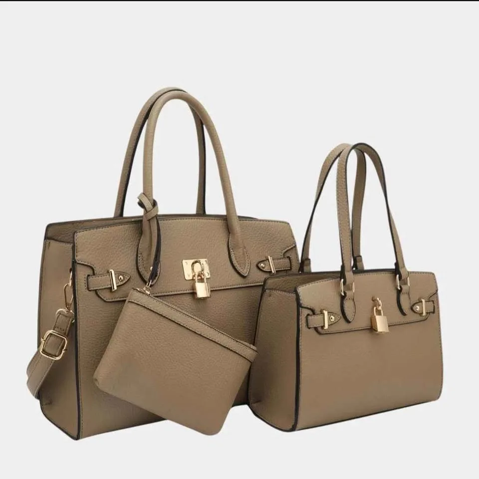 Naomi 3-Piece Vegan Leather Handbag Set image indicator(4)