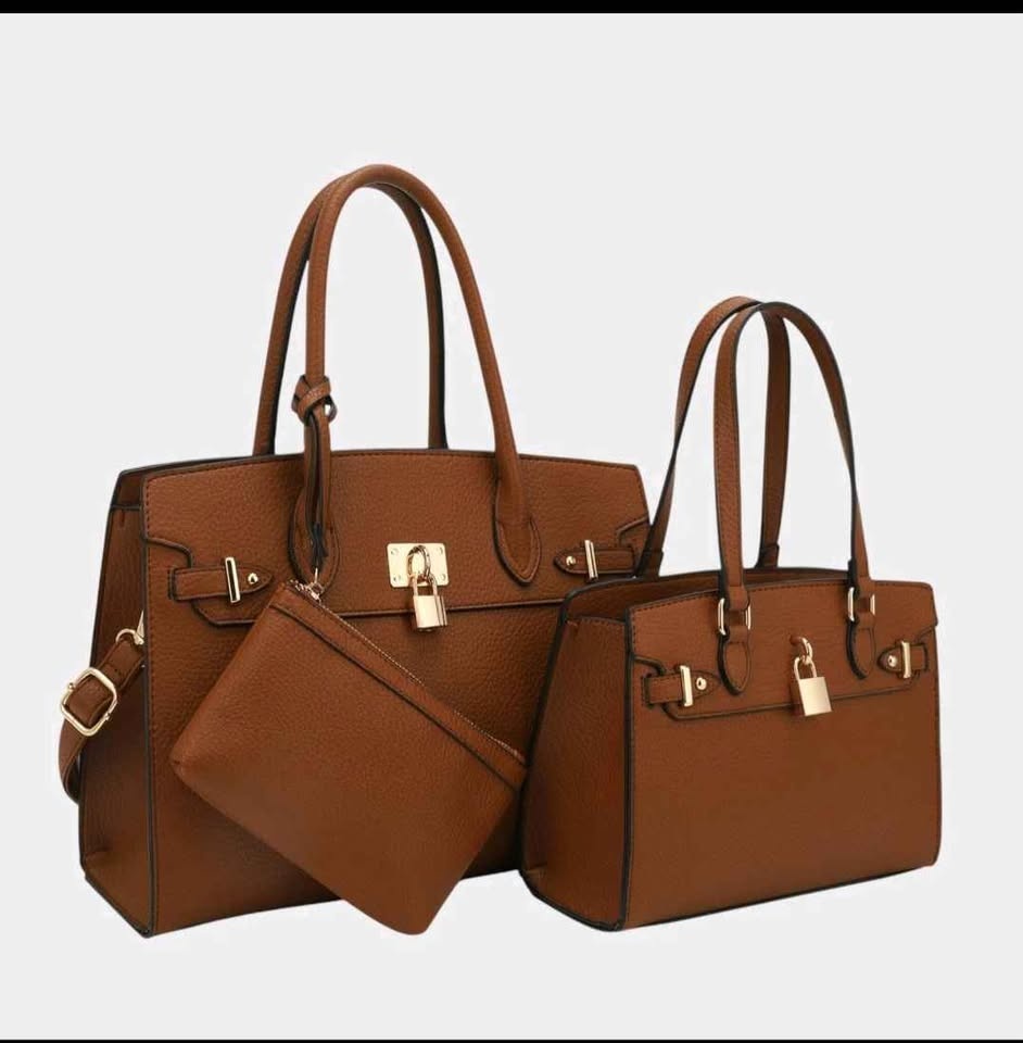 Naomi 3-Piece Vegan Leather Handbag Set - photo 5