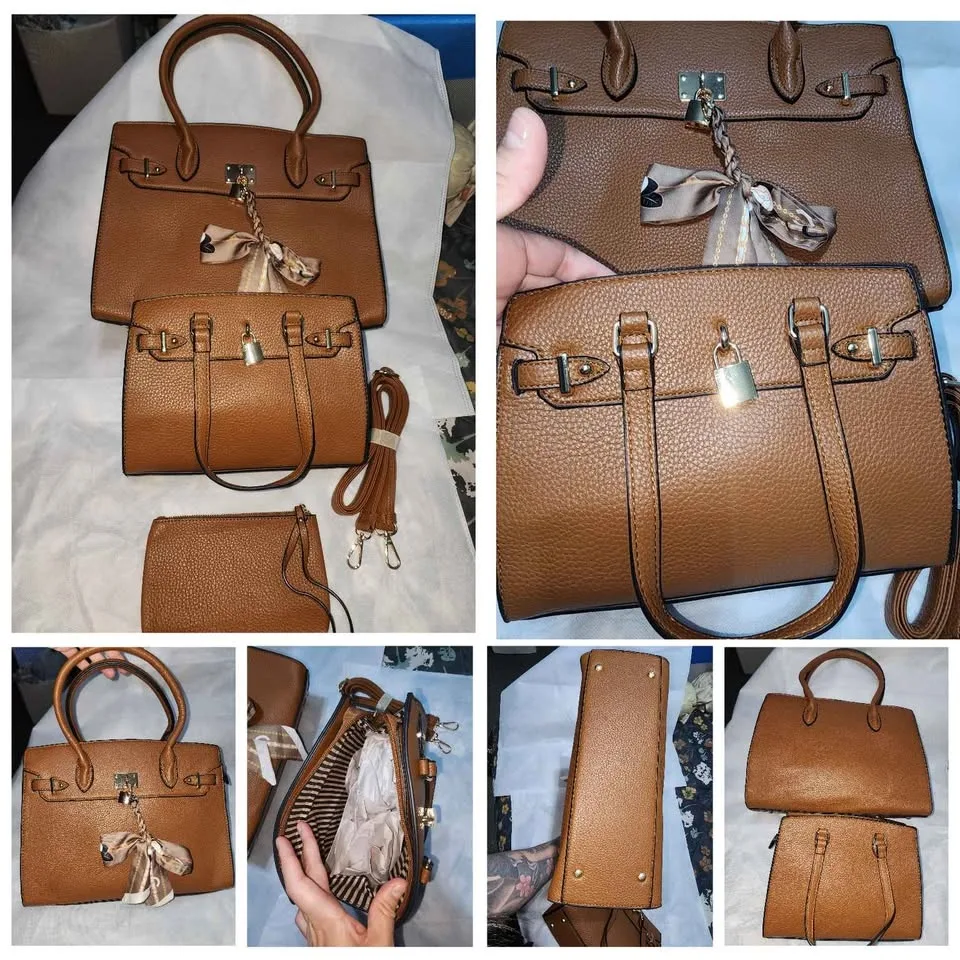 Naomi 3-Piece Vegan Leather Handbag Set image indicator(7)