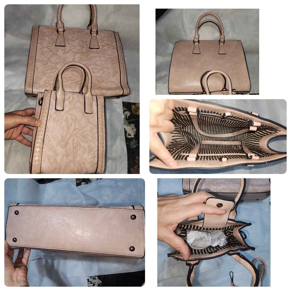 Vera 2 Piece Vegan Leather Tote Bag Set - photo 3
