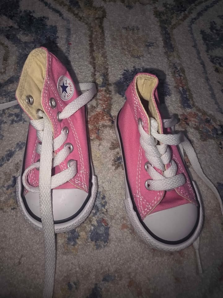 CONVERSE All Star Pink High Top Toddler Sneakers 3C - photo 2