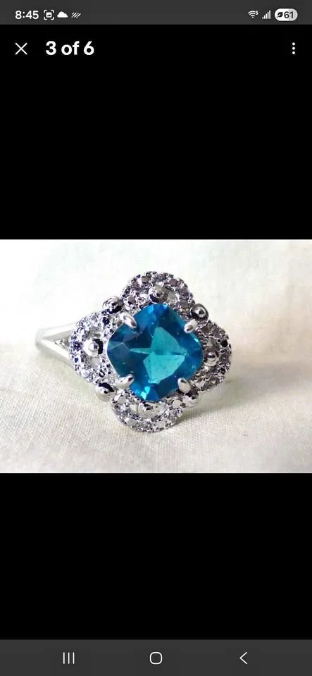 Blue Topaz RING GOLD COAST Size 9 NEW w/ Box