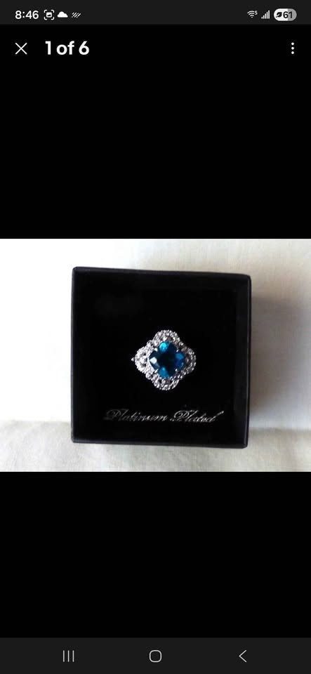 Blue Topaz RING GOLD COAST Size 9 NEW w/ Box - photo 3