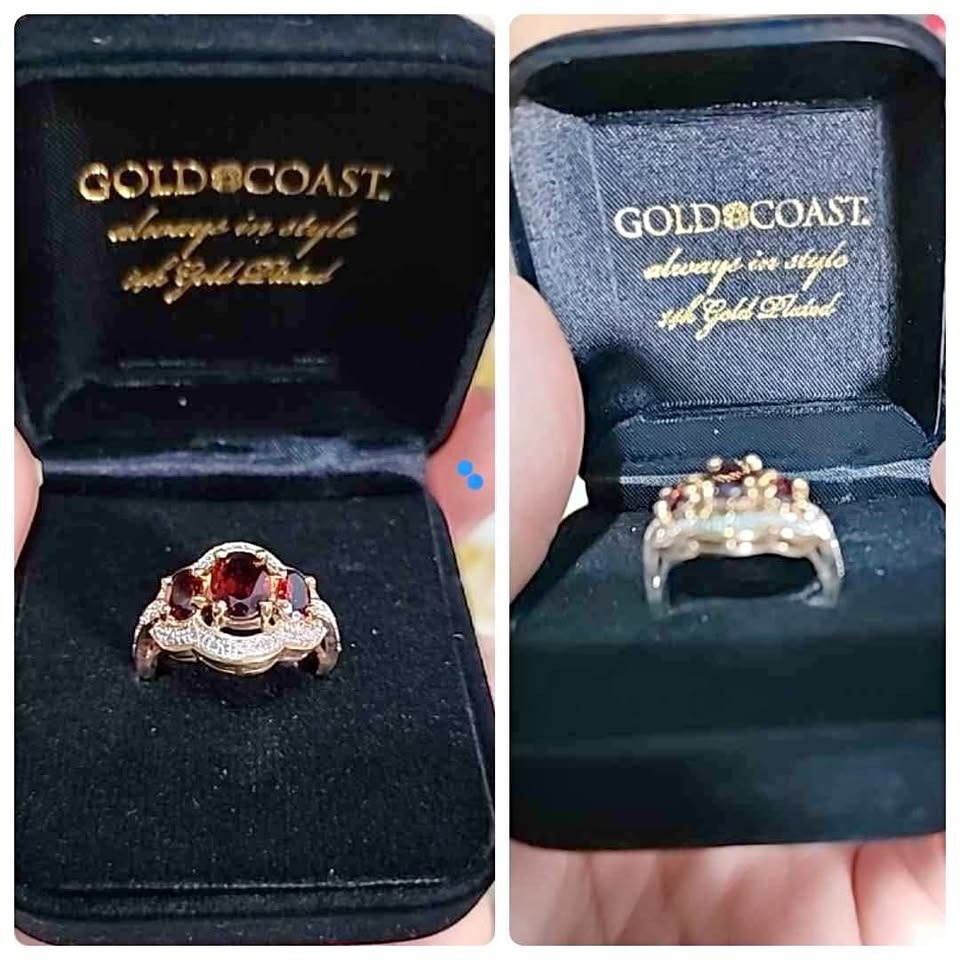 Gold Coast 14k Gold Garnet Ring Size 9