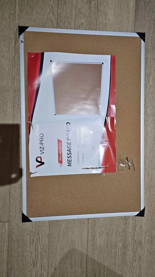 Brand New 36" ×24" Large Cork Bulletin Board