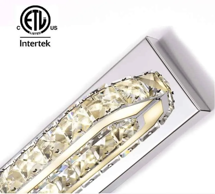 LED Crystal Wall Light Fixture 24 Inch image indicator(2)