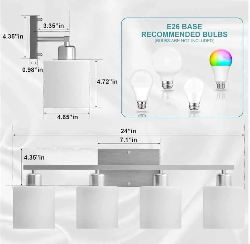 4-Light Bathroom Vanity Light image indicator(4)