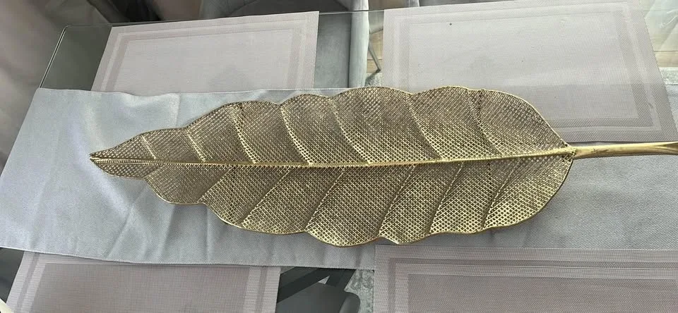 Large Gold Leaf decor piece image indicator(2)