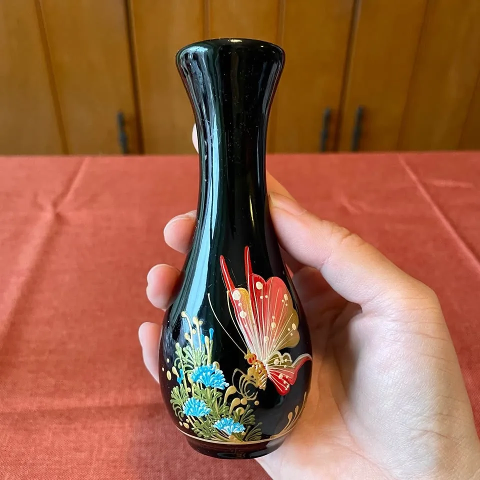 Vintage Bud Vase with Butterfly Design image indicator(8)