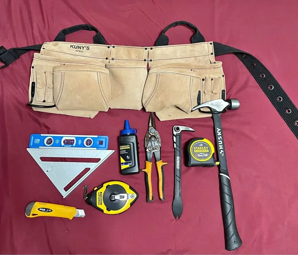 Carpentry Tools And Belt