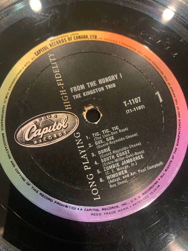 Kingston Trio Vinyl - the Hungry I (1959) rare, folk bluegrass - photo 4