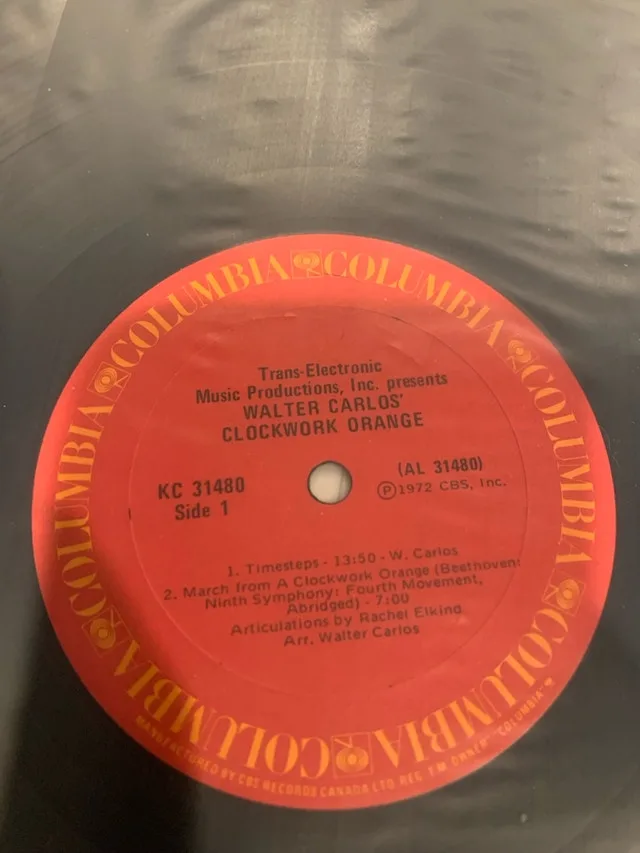 Walter Carlos Clockwork Orange Vinyl - Super Rare! image indicator(5)