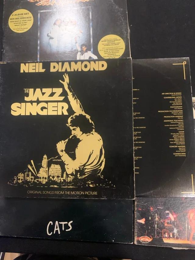 Vinyl Records Musicals Cats Jazz Singer Shanana Sat Night Fever image indicator(3)