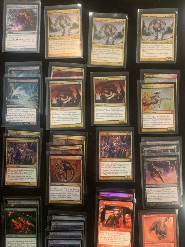 Magic Gathering SLIVERS MASSIVE - 100ish cards w 3 Overlords!!! image indicator(2)