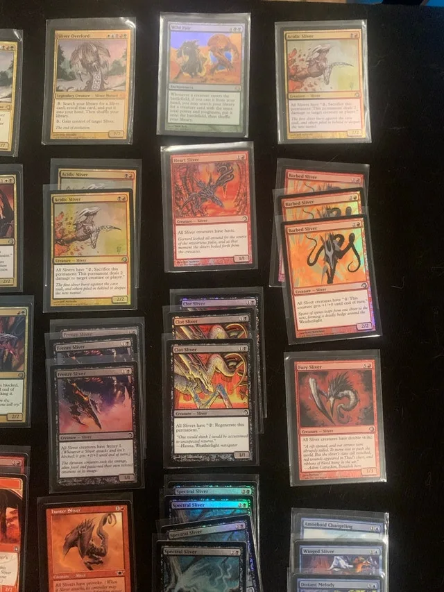 Magic Gathering SLIVERS MASSIVE - 100ish cards w 3 Overlords!!! image indicator(3)