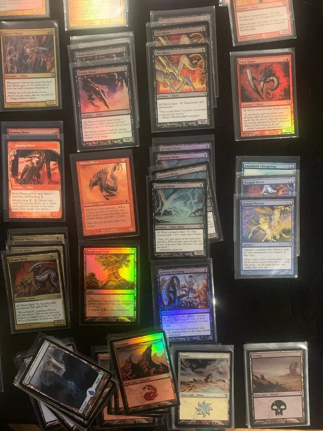 Magic Gathering SLIVERS MASSIVE - 100ish cards w 3 Overlords!!! image indicator(5)